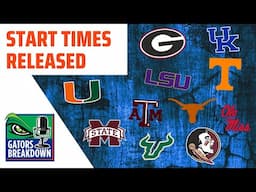 HUGE Florida Gators 2025 Schedule Revealed: No Noon Games & Prime Time Showdowns!