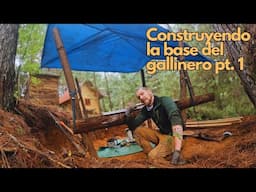 Construyendo mi gallinero off-grid 🐓 | Parte 1: Protección contra lluvia y estructura base