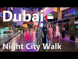 Evening Walk in City Walk in Dubai | Lights, Comfort and Atmosphere of a Modern City 🌃 4K 🇦🇪