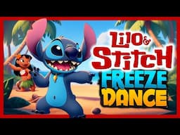 🌺 Lilo & Stitch Freeze Dance!🌴Fun Brain Break for Kids 🕺❄️Danny Go Noodle inspired ☀️