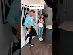 Kicking Open A Bottle! #beerlover #lifehacks