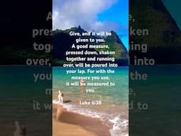 🇮🇱 Luke 6:38 ✝️ #ThankYouYeshua #ThankYouYHWH #ThankYouHolySpirit #Yeshua #YHWH #HolySpirit #Jesus