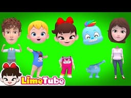 Whose Face Is It? & Nursery Rhymes & Kids Songs | LimeAndToys