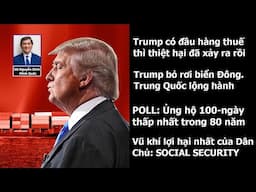 Nền kinh tế Mỹ đã bị tàn phá dù Trump sẽ đầu hàng thuế quan. Tập chiếm đảo Philippines.