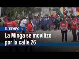 Por marcha de la Minga, cerraron estaciones de TM en la calle 26, lo que causó caos. | El Tiempo