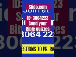 Send your questions to Pr. Randy and pray for an answer from God