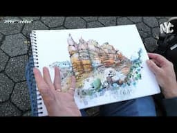 Transferring Techniques when Urban Sketching