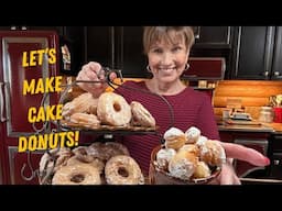 Cake Donuts & Doughnut Holes Using Cake Mix ​⁠Plus Glaze Recipe @ourforeverfarm