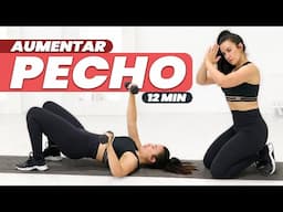 LEVANTAR Y AUMENTAR PECHO BONITO con estos ejercicios con Mancuernas