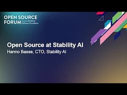 Open Source at Stability AI - Hanno Basse, CTO, Stability AI