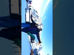 Indian Flag at -8 Degrees in Kazakhstan 🇰🇿