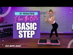 31 Min -80s Step Aerobics: Beginner-Friendly, Low Impact Fun! 133 BPM #460