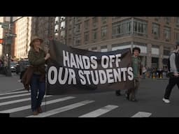 NYC Protest Against Trump & Musk Says “Hands Off” Students & Higher Ed