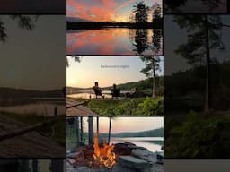 🌅🥰What’s your favourite way to end the day outdoors? #backcountrycamping #paddleboardadventure