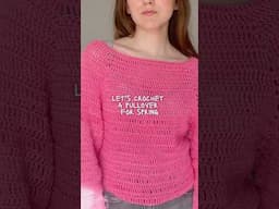 crochet pullover tutorial 🌷 now online