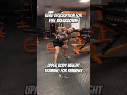 Upper Body Weight Training for Runners #hybridathlete #darustrong