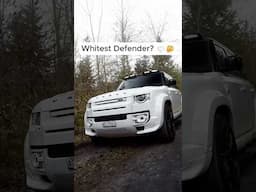 Whitest Defender? 🤍🤔 #automobile #landroverdefender #defender #newdefender #offroading #shorts