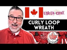 Curly Loop Deco Mesh Wreath - 10" Deco Mesh - Wreath DIY - #wreath #canada @DavesWreaths