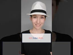 🇩🇪 So sagt man ICH LIEBE DICH richtig (Deutsch Aussprache)