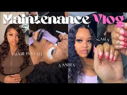 Maintenance Vlog ☆ MUCH NEEDED | Hair + Lashes + Nail Appointment (Baddie Transformation) ☆