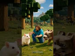 Cute Hamster in Minecraft Movie