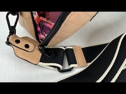 How to edge paint - strap connectors from the Everyday Crossbody Companion by Kaur Threads