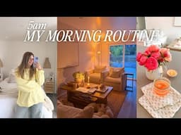 5AM morning routine | slow morning, journaling, sunrise walk, + staying fit at home