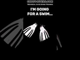 How to make a video of me swimming with my new fins interesting... #ghostdiversvideos #cavediving