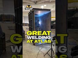 GREAT welding at ATLAS #atlassurvivalshelters #bombshelter