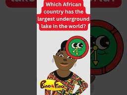 Which African country has the largest underground lake in the world?
