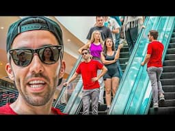 TRAPPED in a Real-Life Escalator Glitch. POV Psychological Social Experiment!