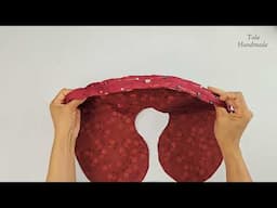 Easy way to sew travel neck pillow without complicated techniques