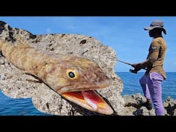 "Lizardfish Attack! Insane Catch on the First Cast!"