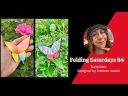 Folding Saturdays B4: Origami Butterflies #origamimaniacs #origami #origamitutorial #diy