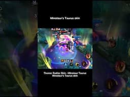 Minotaur Taurus skin effects! #MILPH #MILGlobal #MLBB #mobilelegends #PHZodiacTaurus #shorts