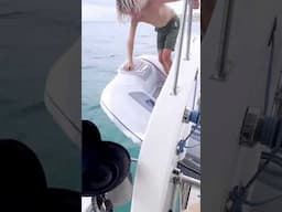 Ahh, boat jobs. This was not exactly a clean one! #sailingfamily #boatlife