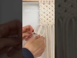 Try it! Smooth Edge for Square Knot Synnets - no gaps, professional look of your projects! #macrame