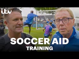 INSIDE Soccer Aid Training - Day One | Harry Redknapp, Sam Thompson, Louis Tomlinson & Maisie Adam