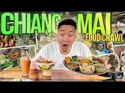 HUGE Chiang Mai Street Food Crawl & Top Cafes
