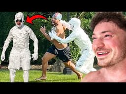Chasing Strangers Covered In Shaving Cream