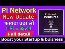 Pi network new update today| Pi ventures update| Pi latest update|pi new update today