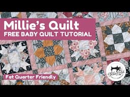 Baby Quilt Tutorial - It's easier than it looks and Fat Quarter friendly #diy #diycrafts #quilt