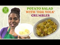 Plant-based Potato Salad with "Egg Yolk" Crumbles