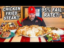 Over 95% of People FAIL Kendall’s Massive Chicken Fried Steak Challenge in Oklahoma!!