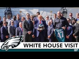 🚨REACTION: Philadelphia Eagles Visit White House For Super Bowl Ceremony + Saquon Golfs With Trump