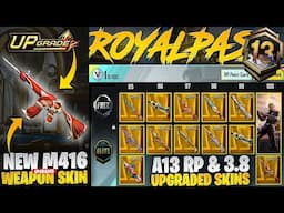 A13 Royal Pass & 3.8 Update All Upgradable Skins | DP 28 Lvl 8 Skin | PUBGM