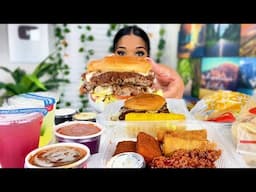 CHILI’S MUKBANG | TRIPLE DIPPER | MASSIVE BURGER | I BEEN SLEEPING ON CHILI’S 🌶️