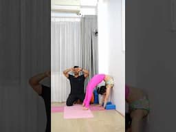 Upperback bending #yogaskills #advancedyoga