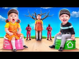 Squid Game Family build a Squid Game Girl Doll in real life!