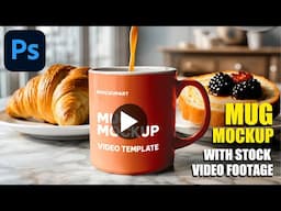 How to Make a Coffee Mug Mockup Using Stock Video in Photoshop | Easy Tutorial
